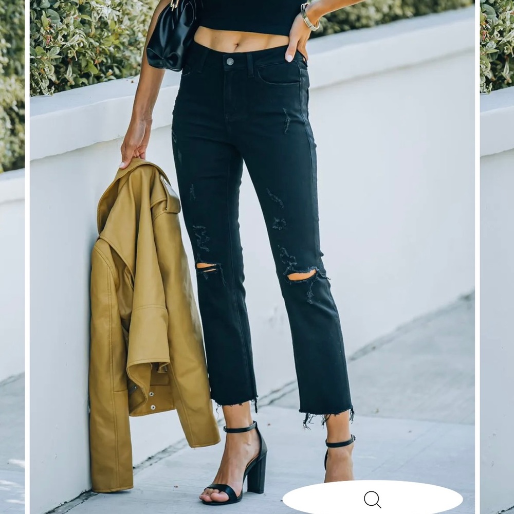 SHARMA HIGH RISE DISTRESSED DENIM - NEVER WORN
